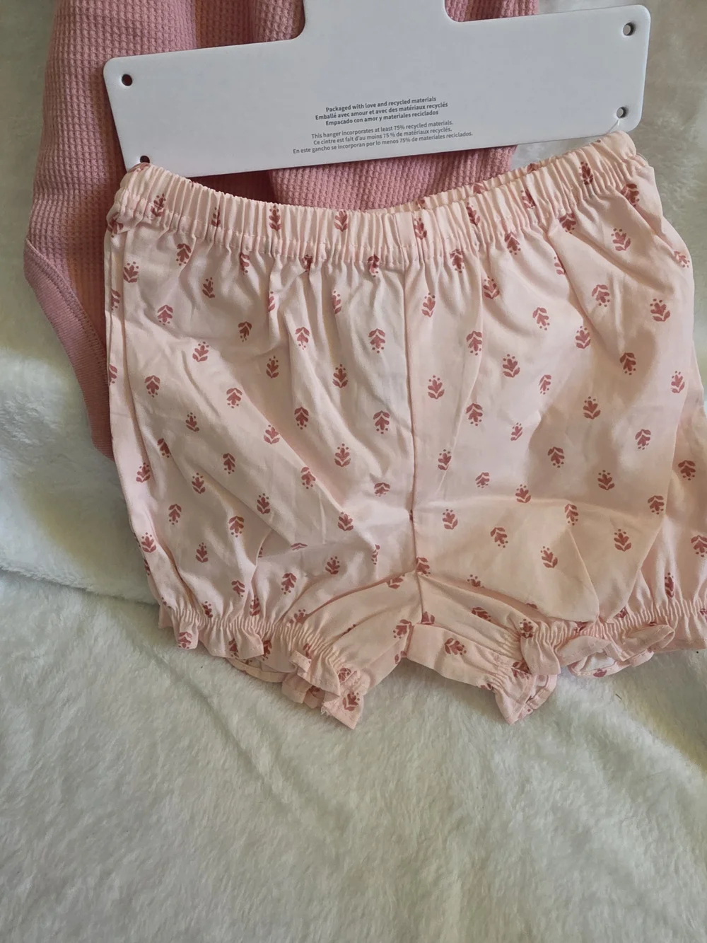 Carter's Pink Floral  Romper Set